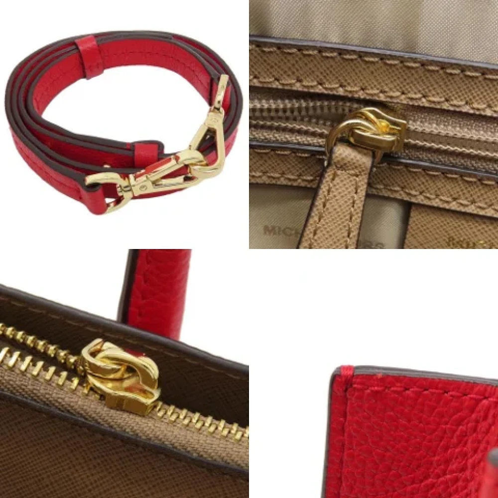 Michael Kors Pre-owned Leather handbags Red Dames