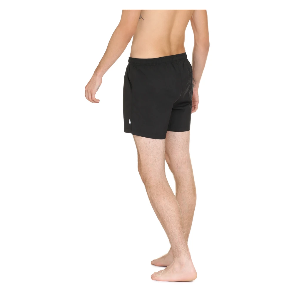 Marcelo Burlon Zwemshorts met mesh voering Black Heren
