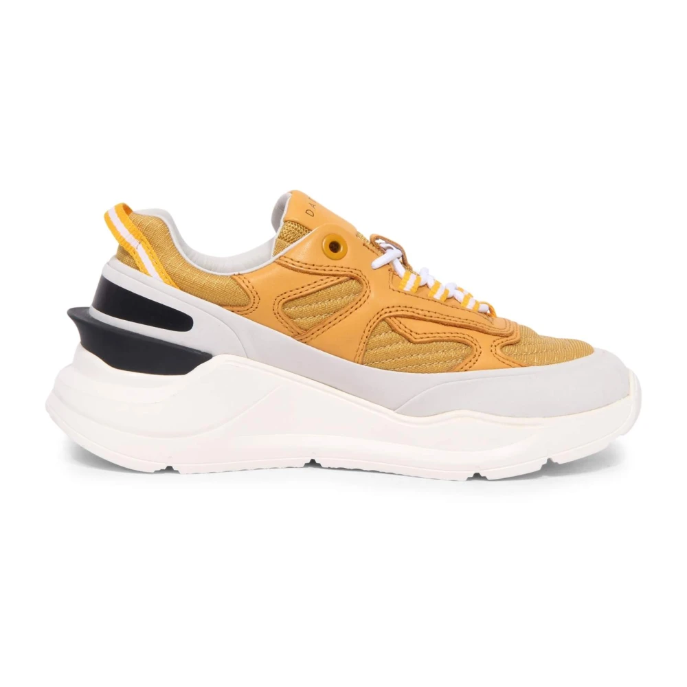 D.a.t.e. Fuga Method Schoenen Dames Schoenen Geel