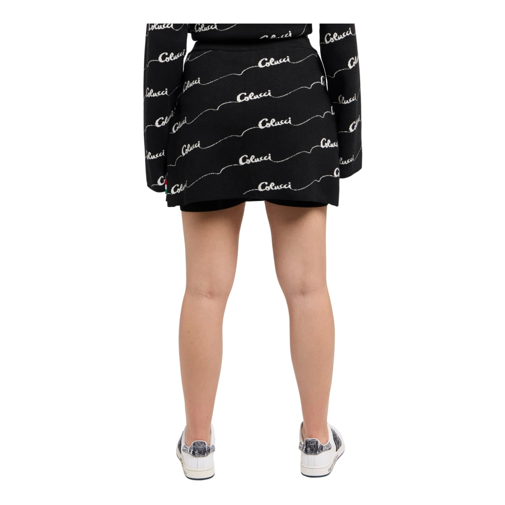 carlo colucci Rok met Geïntegreerde Shorts Black Dames