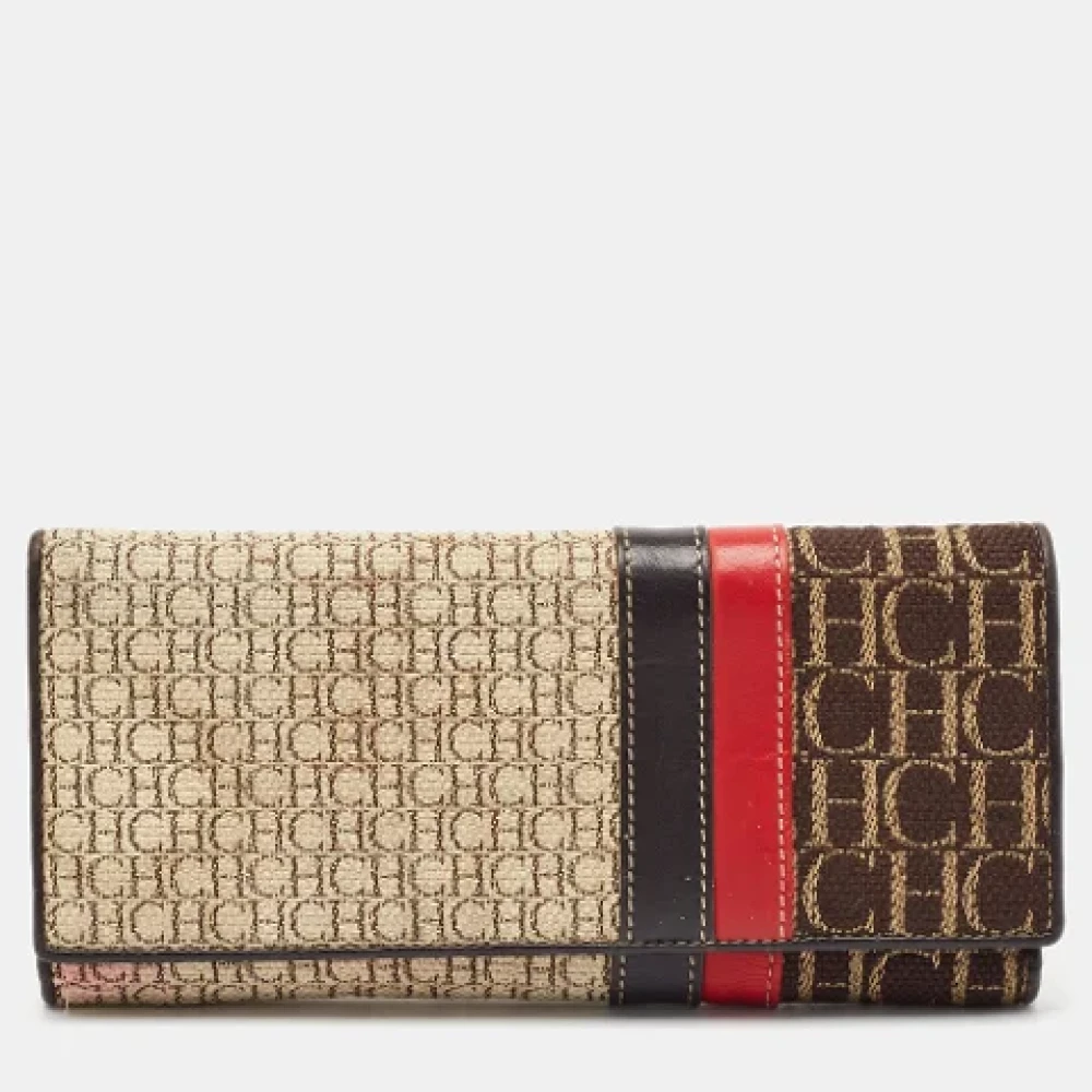 Carolina Herrera Pre-owned Canvas wallets Multicolor Dames
