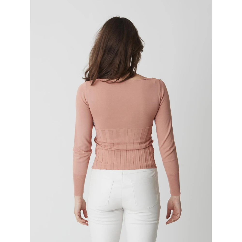 pinko Viscose Beachvolley Shirt Beige Dames