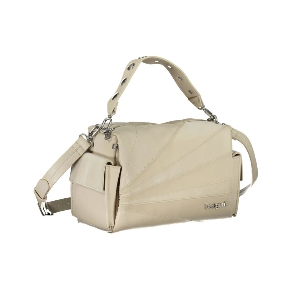 Desigual Beige Handtas met Afneembare Schouderband Beige Dames