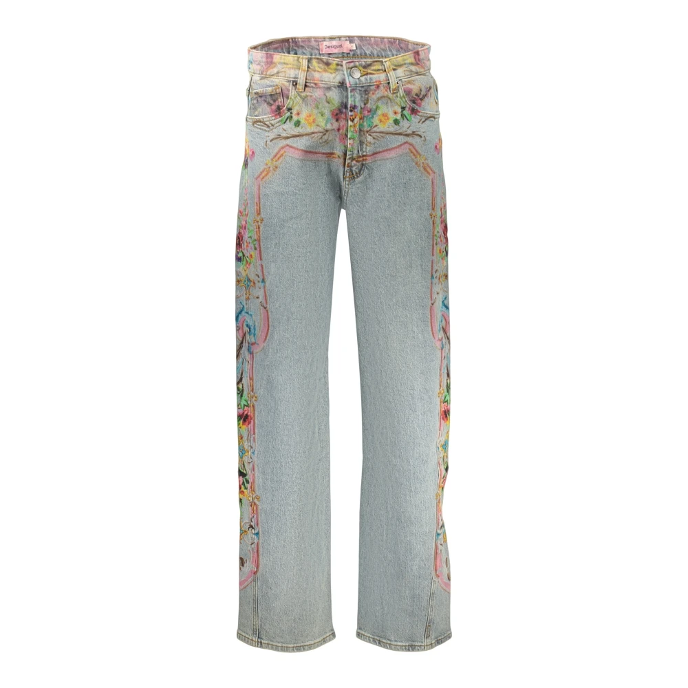 Desigual Blue Cotton Womens Jean - IT36|XXS - Image 2