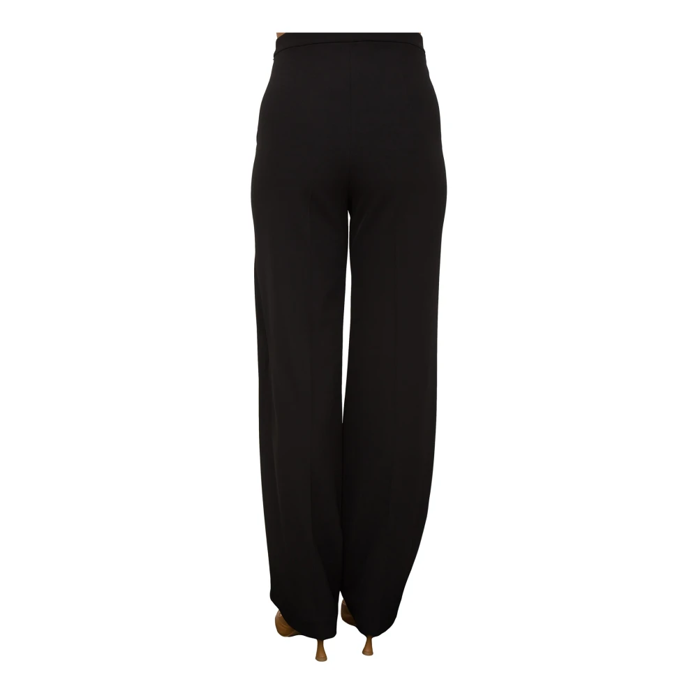 PATRIZIA PEPE Zwarte broek voor mannen en vrouwen Black Dames