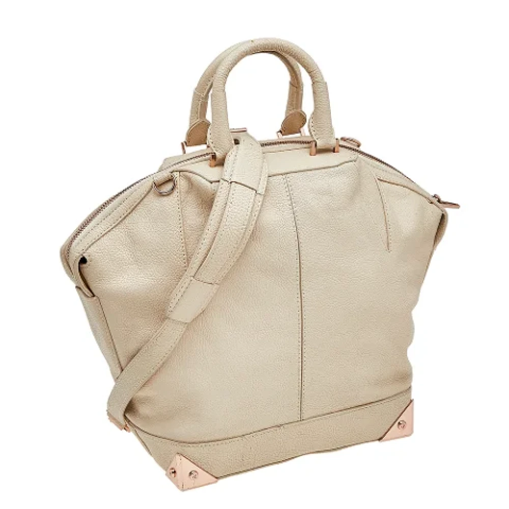 Alexander Wang Pre-owned Leather handbags Beige Dames