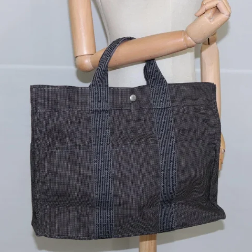 Hermès Vintage Pre-owned Canvas handbags Brown Dames