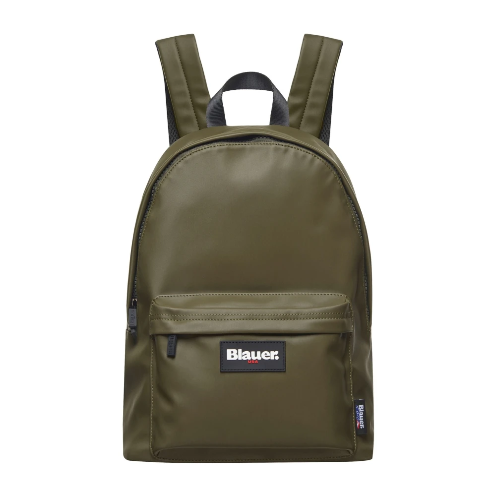 Blauer Men's Green Backpacks, One Size, Coated Backpack With Adjustable Straps
