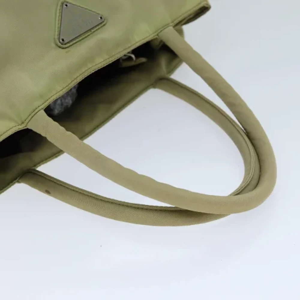 Prada Vintage Pre-owned Nylon totes Beige Dames