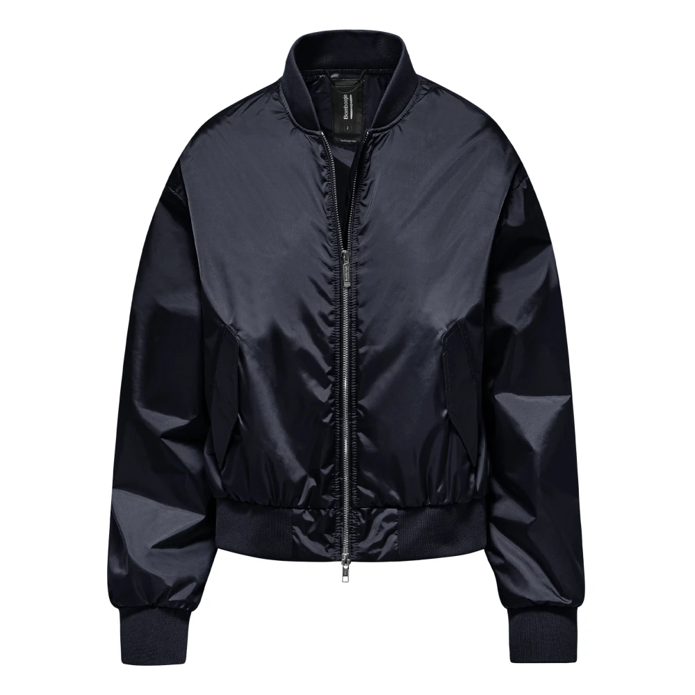 Bomboogie Femme Bleu Vestes, Taille: 36 Fr Bomber À Finition Cirée