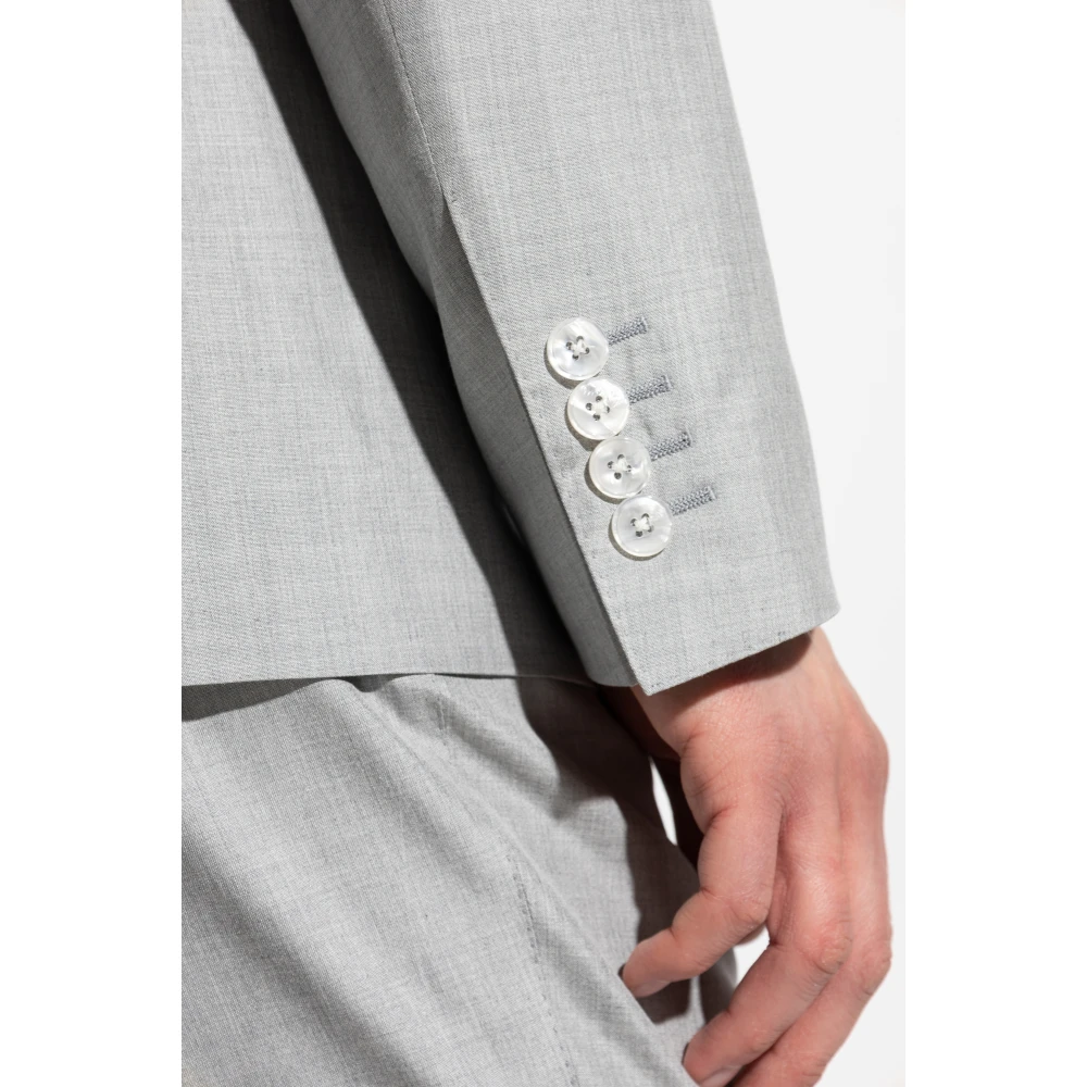 Dolce & Gabbana Zijden pak Gray Heren