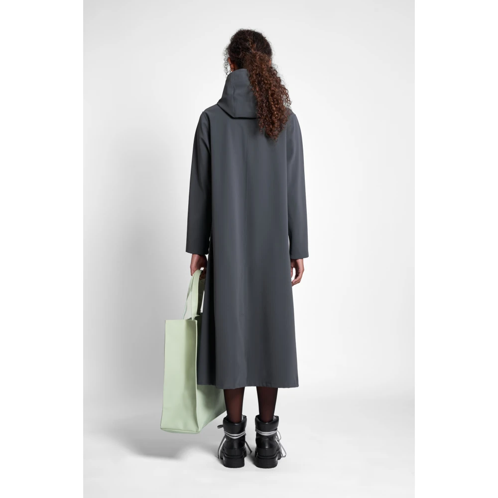 Stutterheim Mat Knielange A-Lijn Regenjas Black Dames