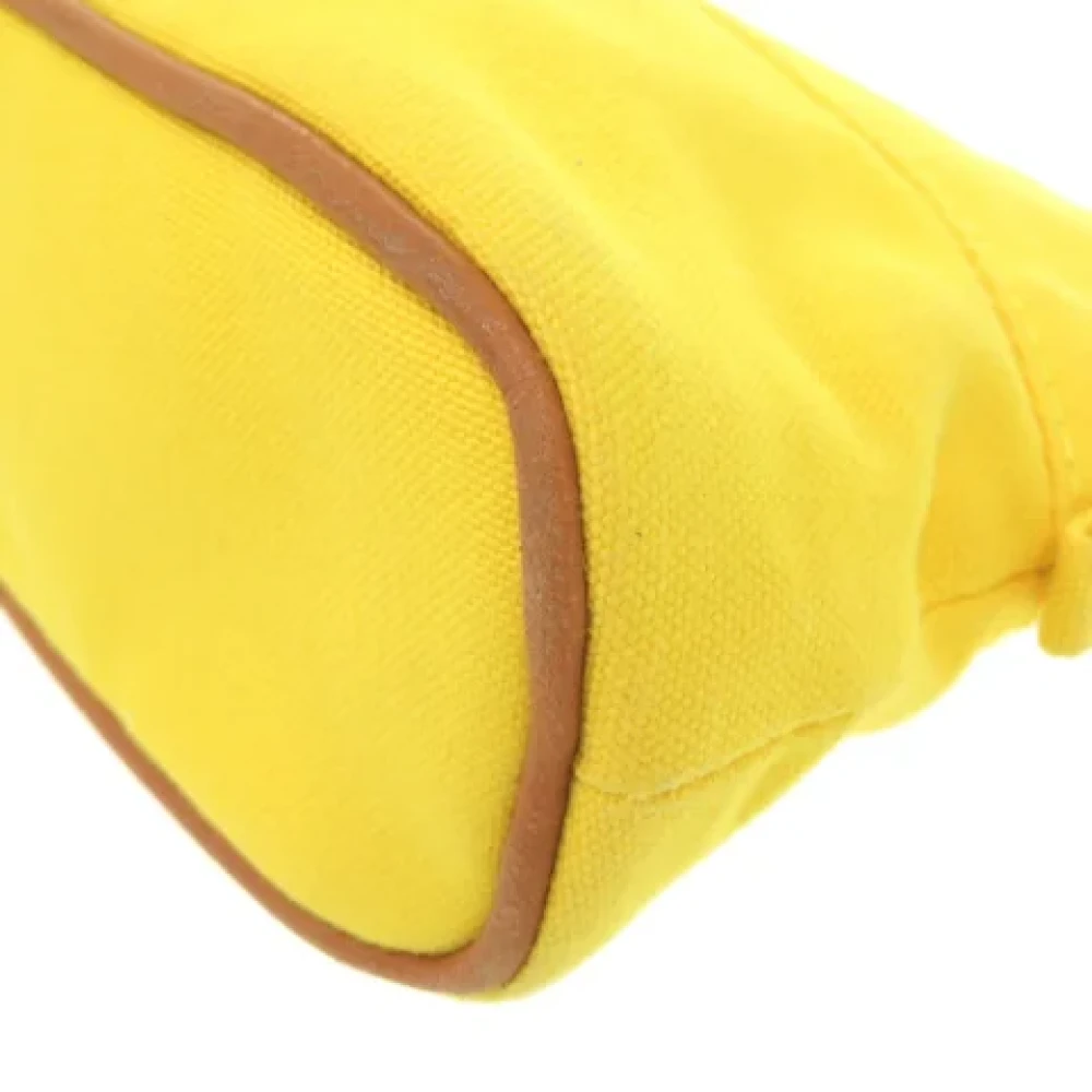 Hermès Vintage Pre-owned Cotton pouches Yellow Dames