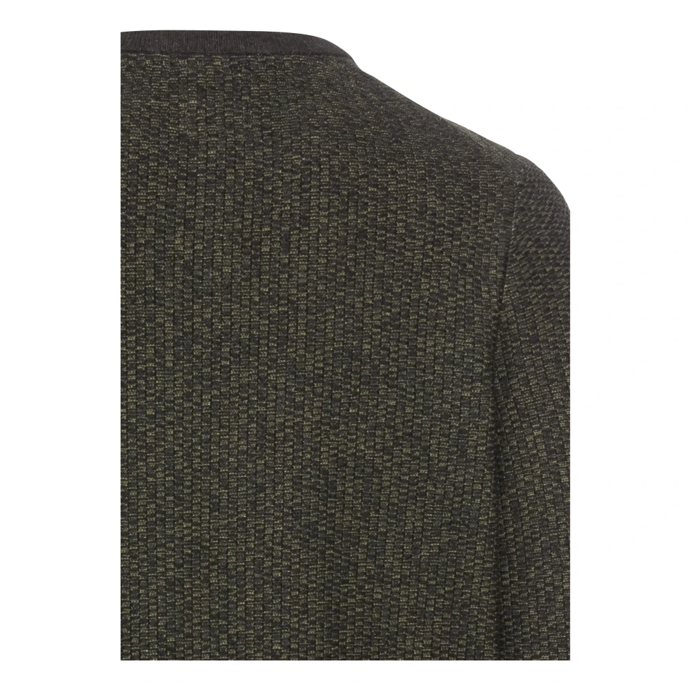 camel active Katoenmix Gebreide Trui Green Heren