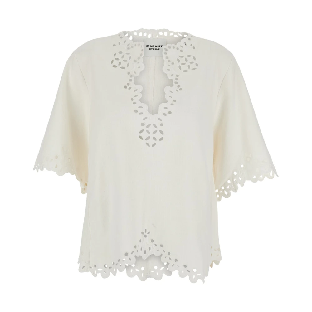 Marant Étoile Women's White Sherazade Top - Blouses - M - Blouses & Shirts