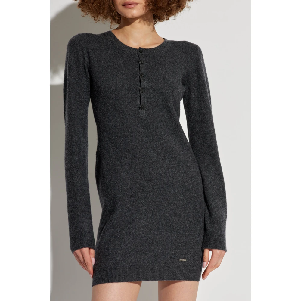 Dsquared2 Wollen jurk Gray Dames