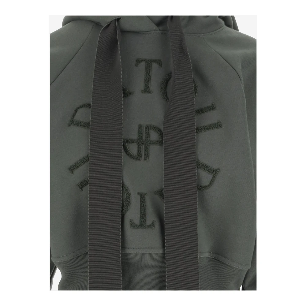 Patou Groene Katoenen Logo Sweatshirt Hoodie Green Dames