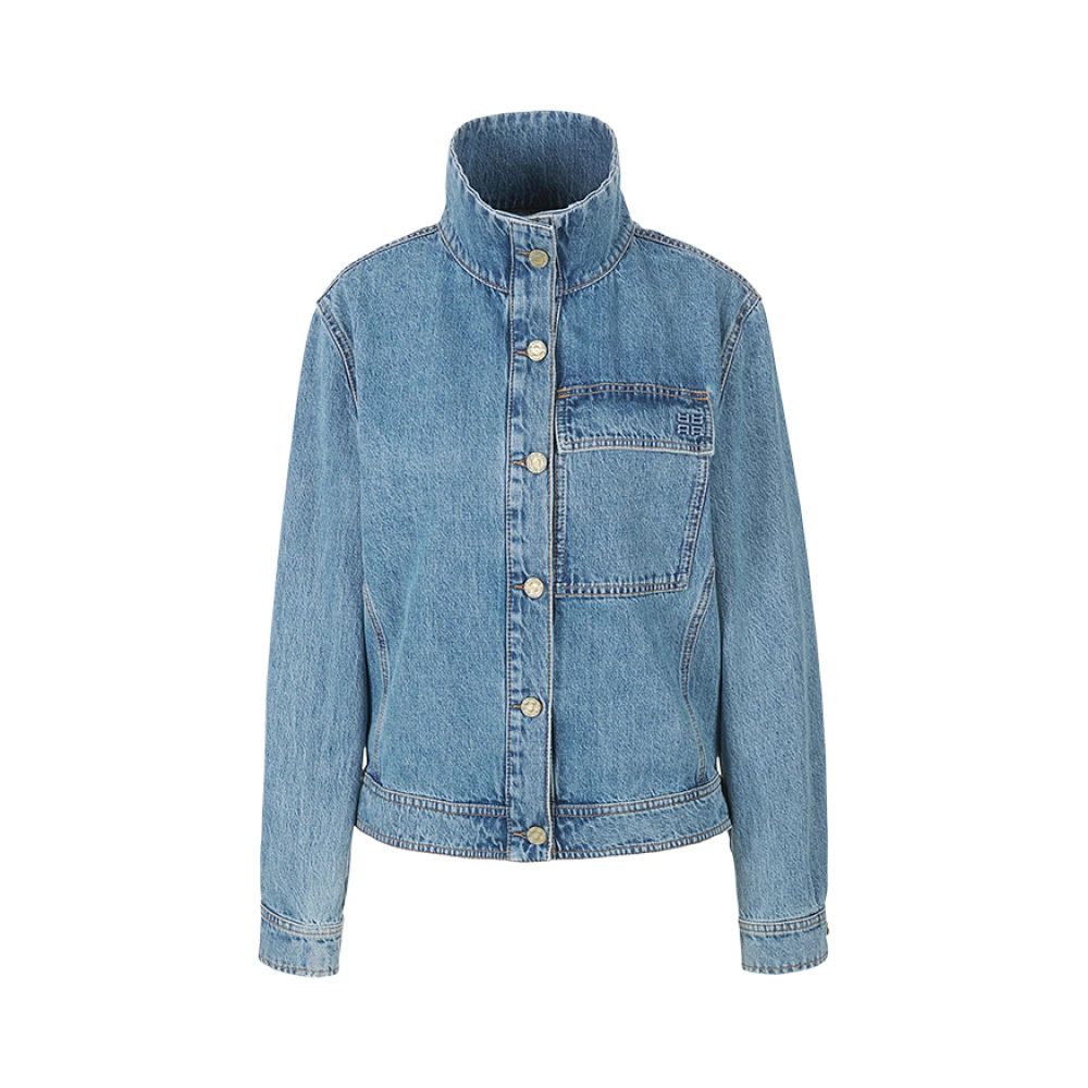 RIANI High Neck Denim Jas Blue Dames