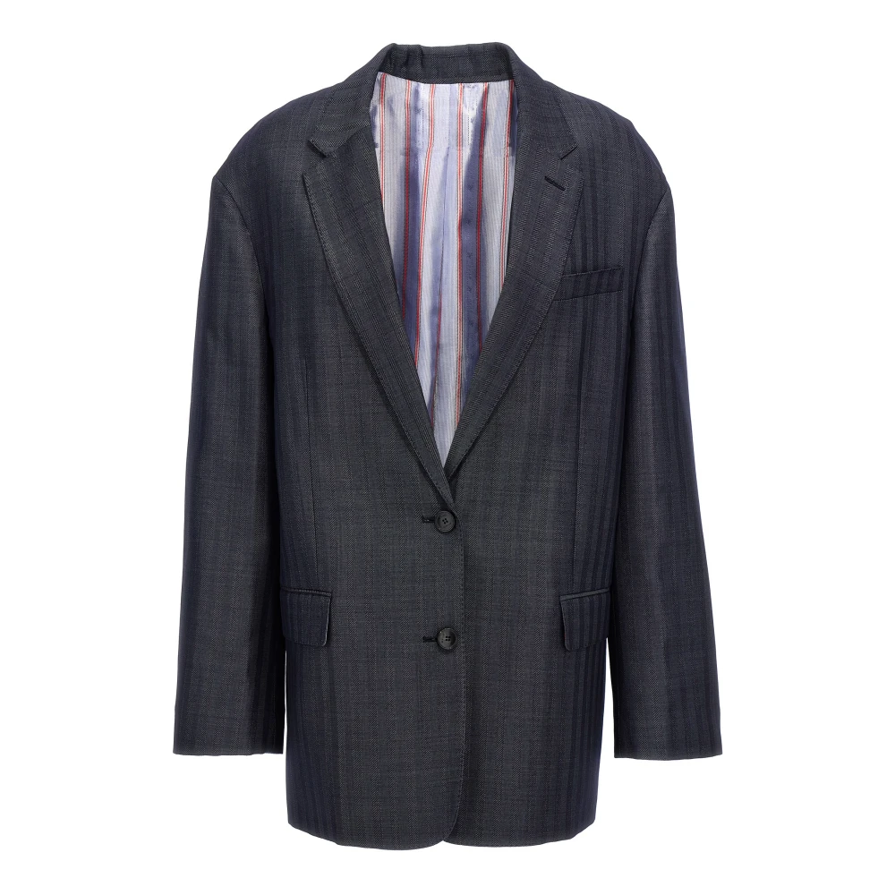 Etro Women's Blue Pegaso Single-Breasted Blazer - Blazers - 2XS - Jackets