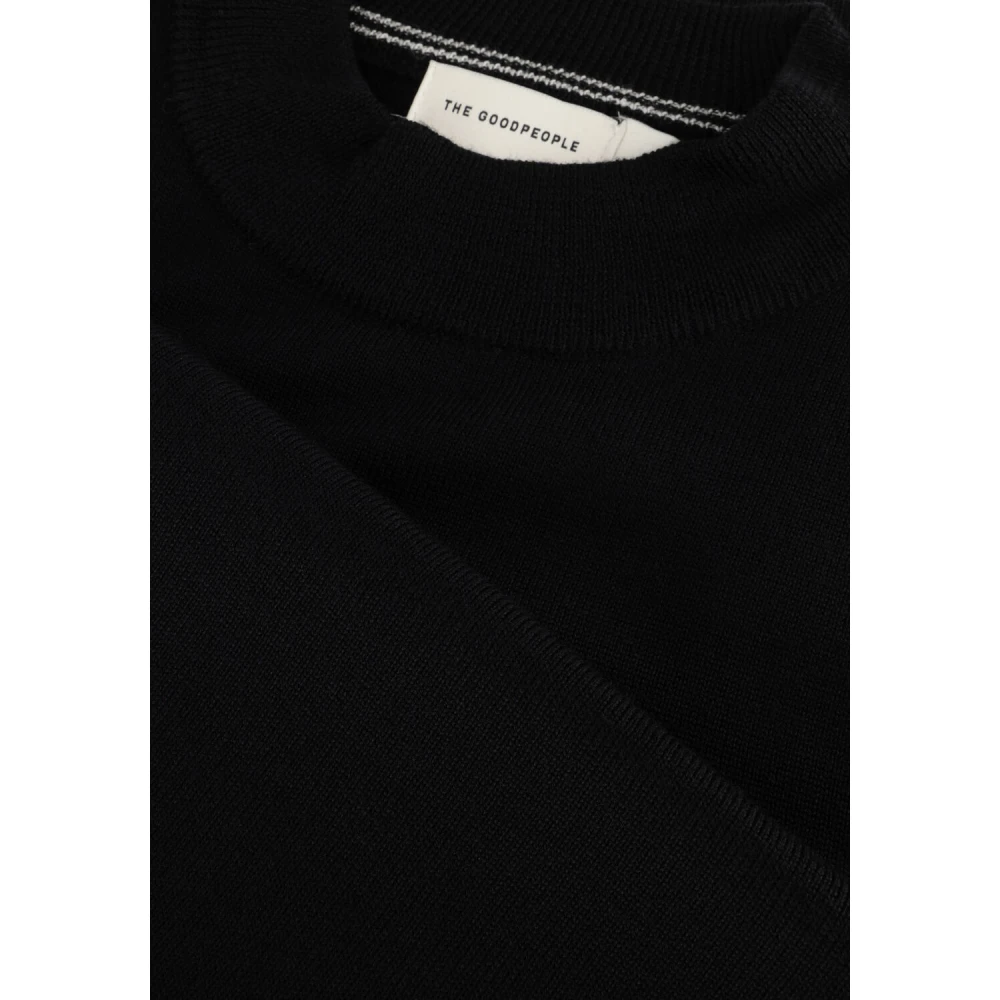 The GoodPeople Heren Stijlvolle Kita Trui Black Heren