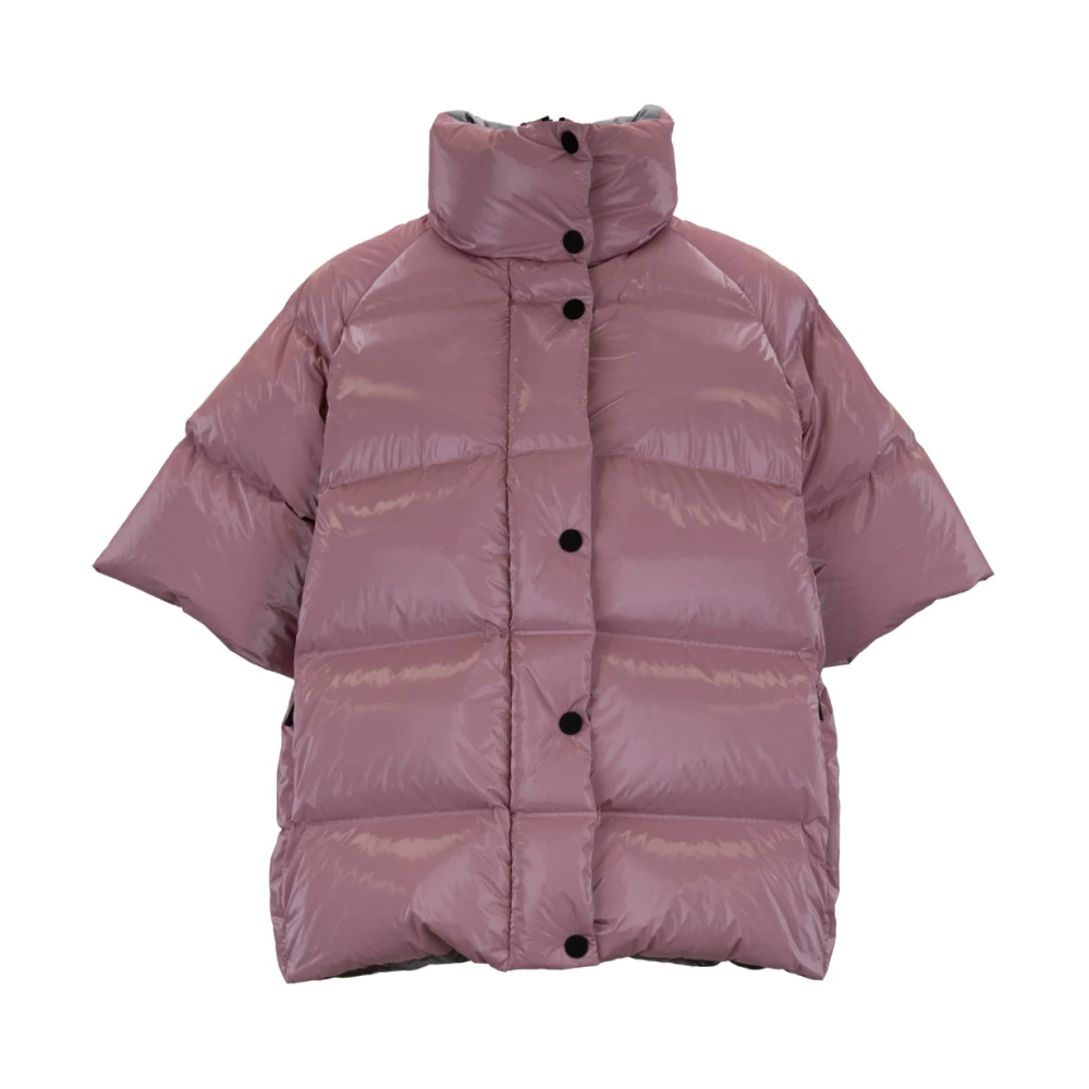 Rrd Donna Rosa - Giacca Corta In Piumino Con Collo Alto - Jackets - M