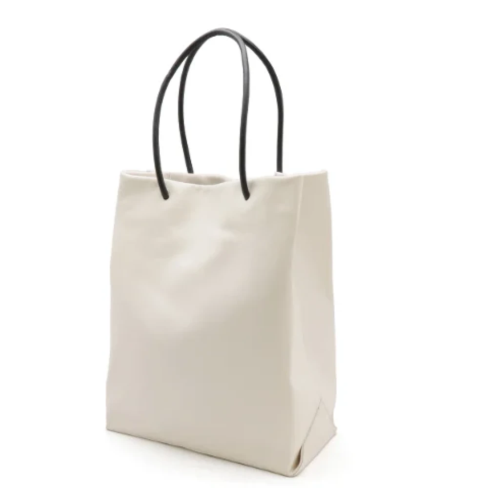 Chanel Vintage Pre-owned Leather totes White Dames