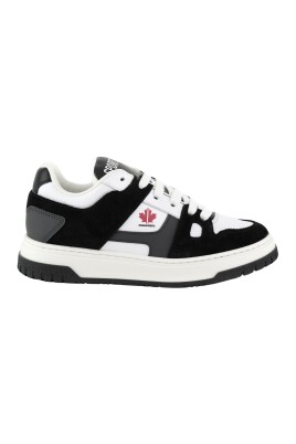 baskets-enfants-cuir-noir-blanc-bout-rond