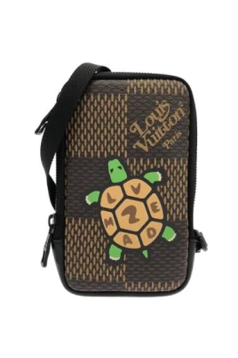 Pre-owned Canvas Crossbody Pouch