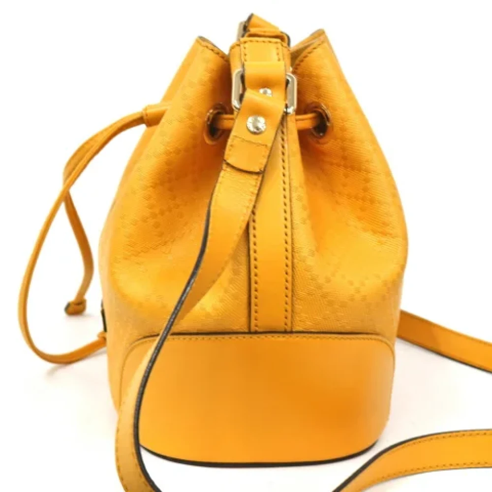 Gucci Vintage Pre-owned Leather shoulder-bags Yellow Dames