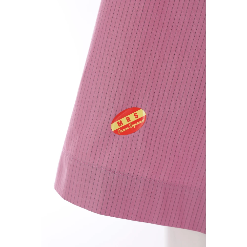 Martine Rose Oversized korte mouwen overhemd Purple Heren