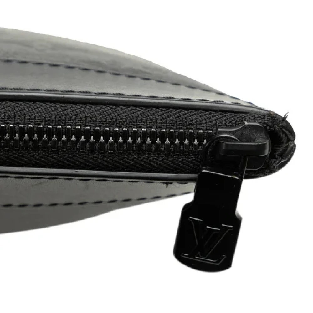 Louis Vuitton Vintage Pre-owned Leather clutches Black Heren