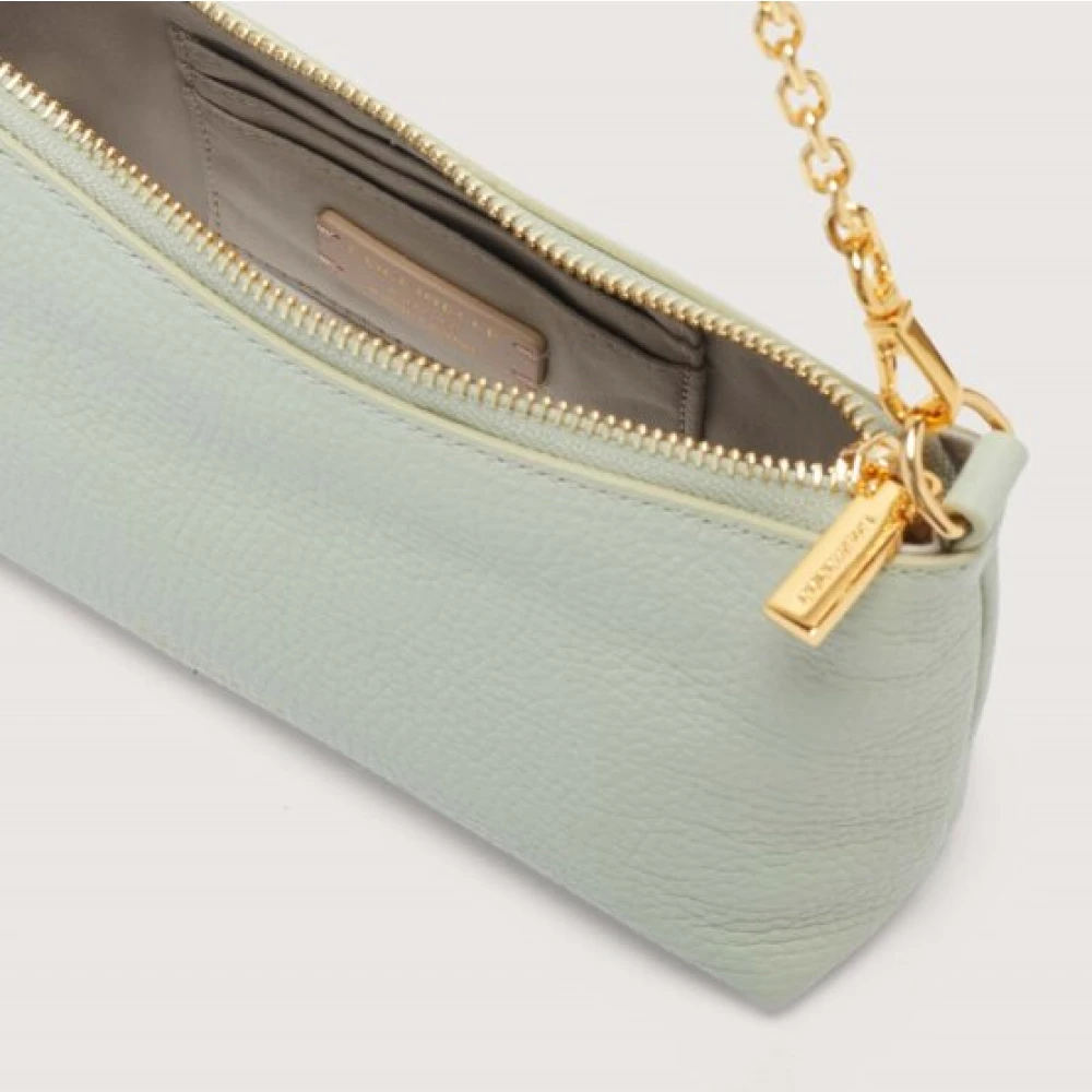 Coccinelle Grained Leather Mini Bag in Celadon Green Dames
