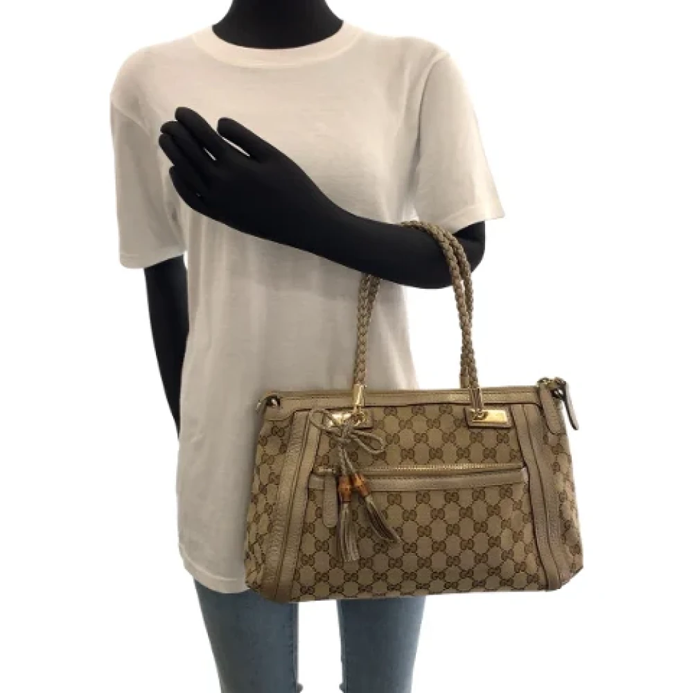 Gucci Vintage Pre-owned Canvas gucci-bags Brown Dames