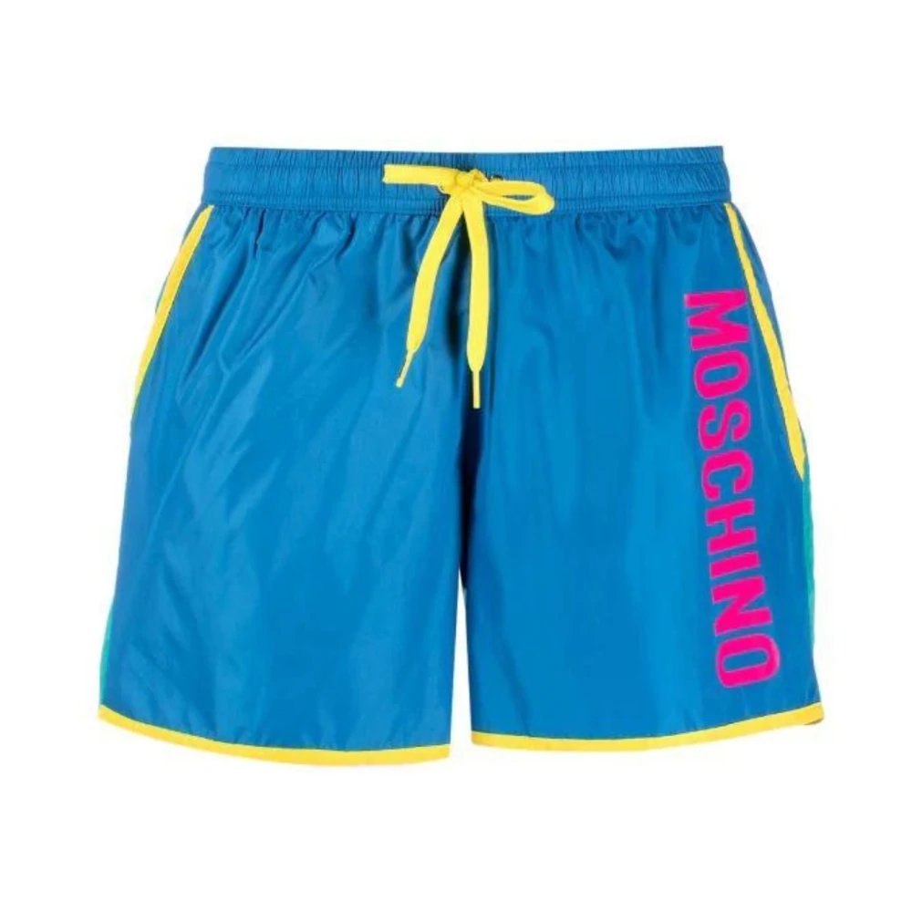 Moschino Uomo Blu Costumi Da Bagno, S, New,