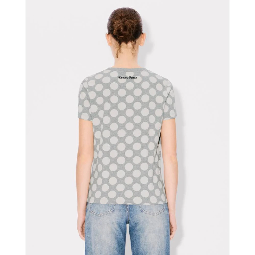 Kenzo Olifant Print T-shirt en Polo Gray Dames