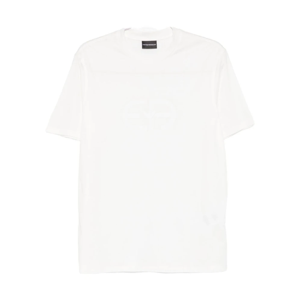 Emporio Armani Mannelijk Wit Tops Heren, 2XL, T-Shirts En Polo's