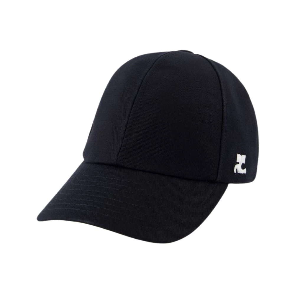 Courrèges Zwarte Katoenen Handtekeningpet Black Heren