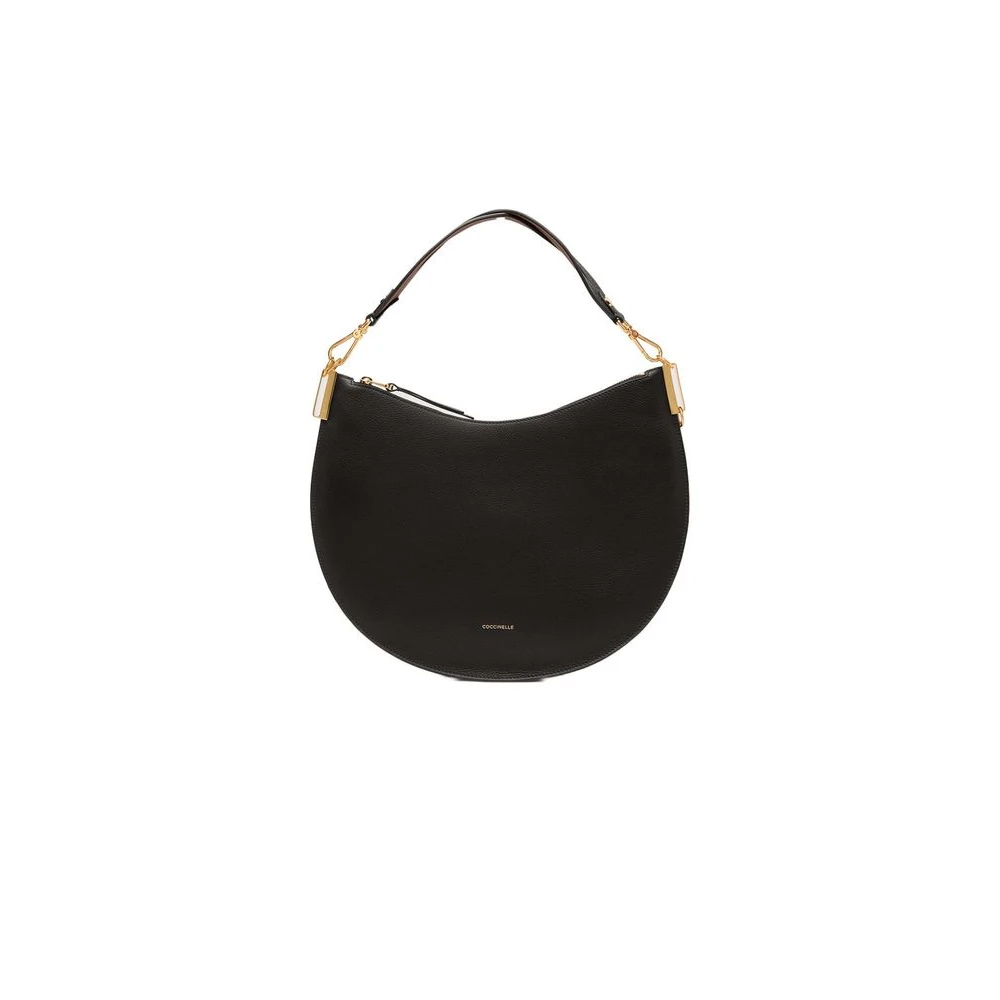 Coccinelle Black Sunup Handbag Double Grainy Leather - Female - Handbags - One Size - Bags
