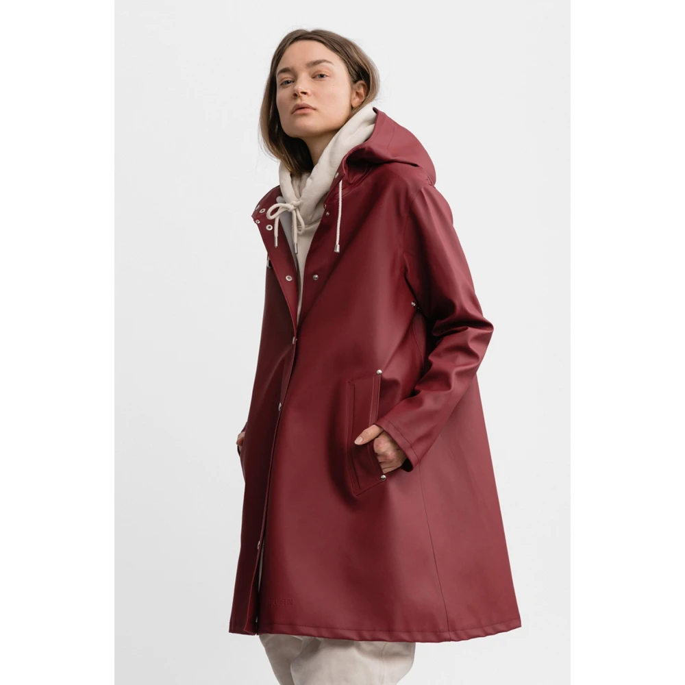 Stutterheim Stockholm Hilltop Raincoat Red Dames