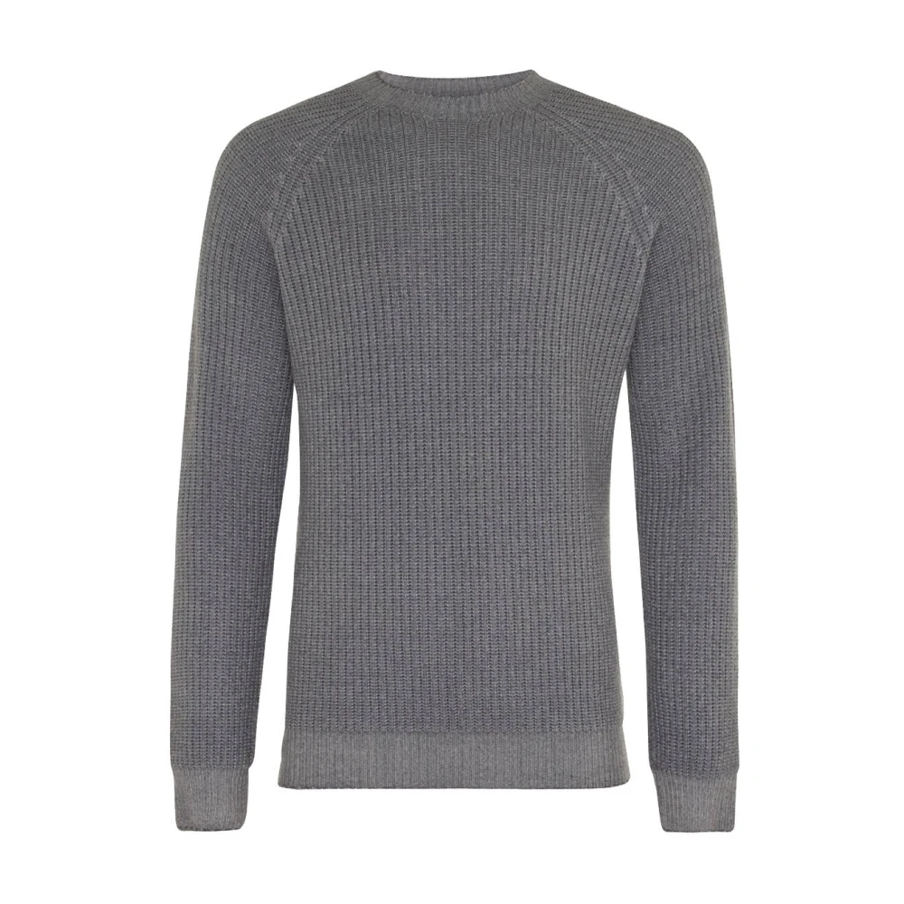 Genti Stijlvolle Pullover Sweater Gray Heren
