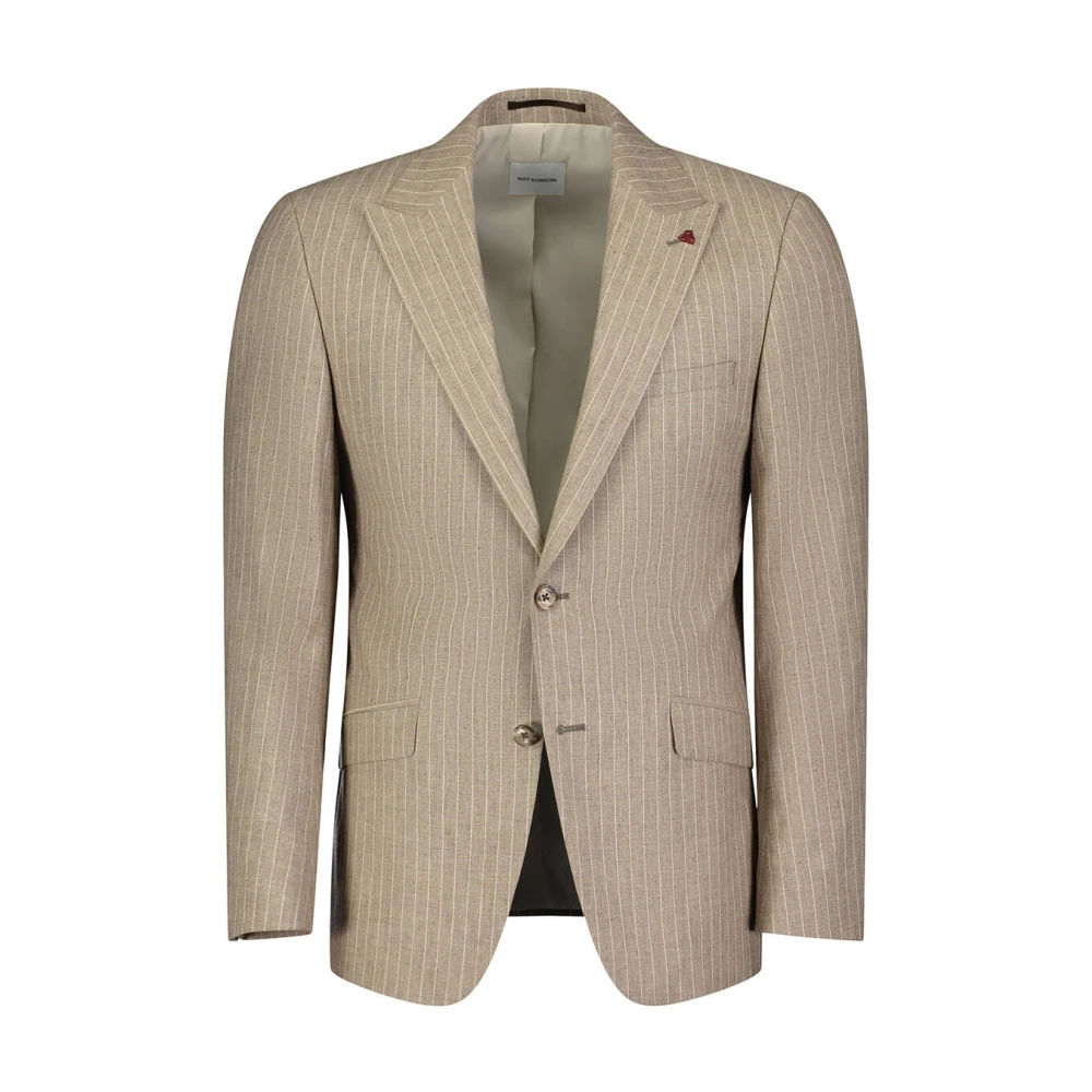 ROY Robson Klassieke Heren Pantalon Beige Heren