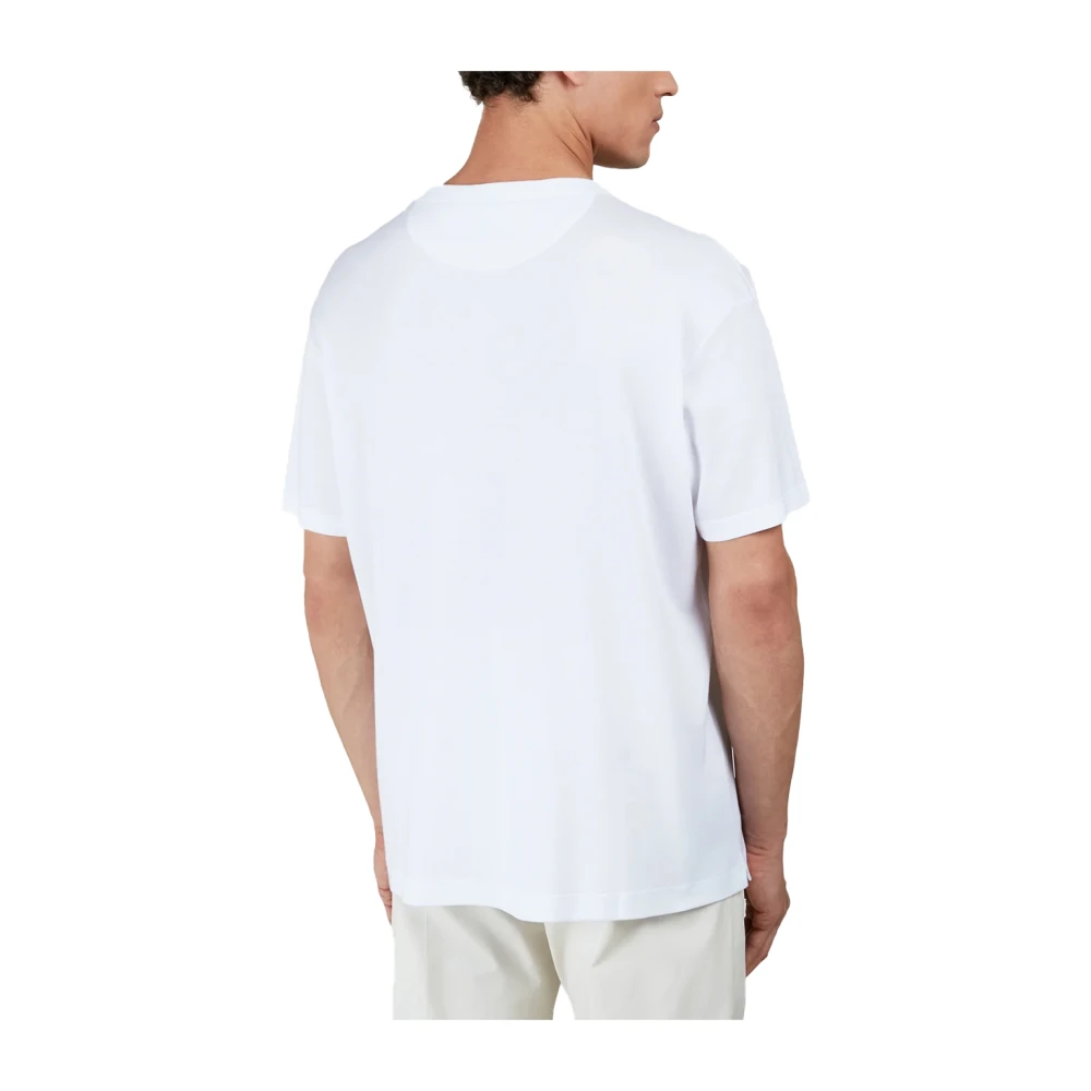 PAUL & SHARK Katoenmix Heren T-shirt White Heren