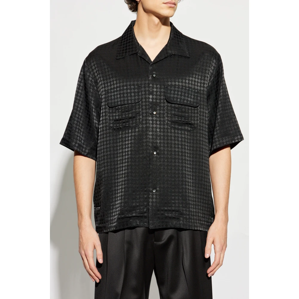 Amiri Shirt met logo Black Heren