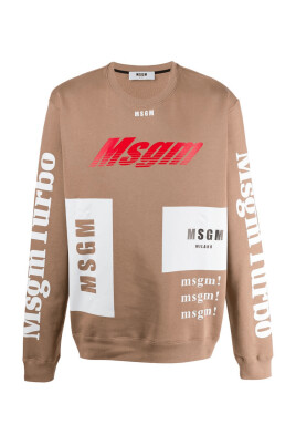 sweatshirt-graphique-marron-style-decontracte