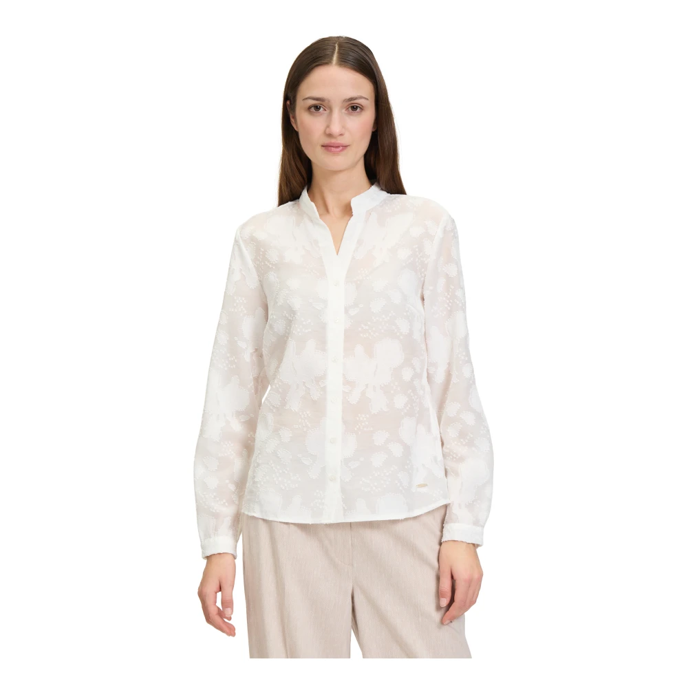 Betty & Co Overhemd met patroon White Dames