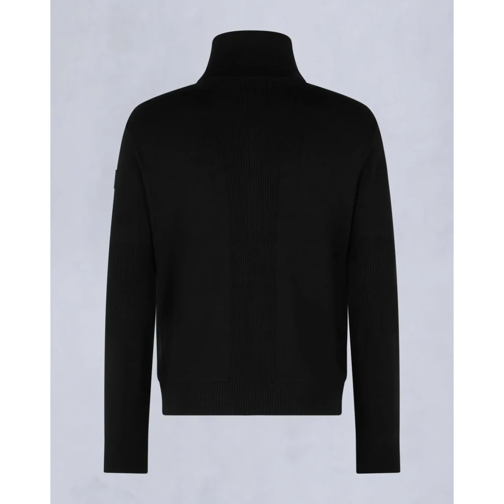 Moose Knuckles Zwarte Hybride Jas Kamet Stijl Black Heren