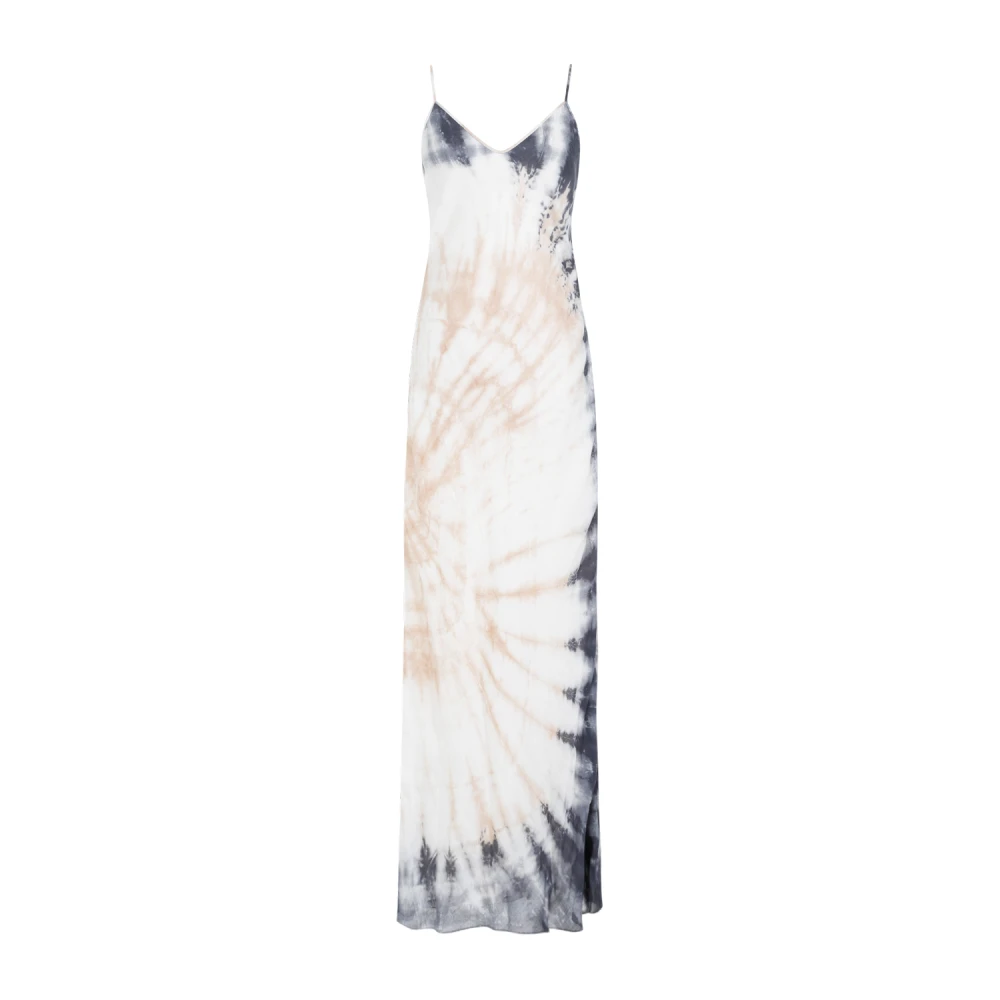 Gabriela Hearst Kasjmier Zijde Wol V-Hals Jurk Multicolor Dames