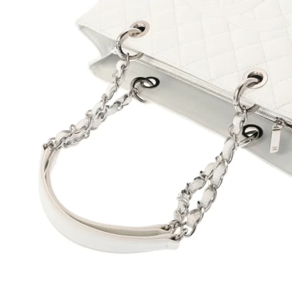 Chanel Vintage Pre-owned Leather totes White Dames