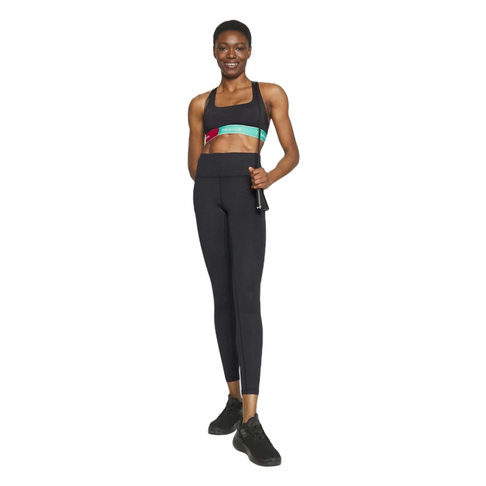 Calvin Klein Dames Medium Ondersteuning Sportbeha Black Dames
