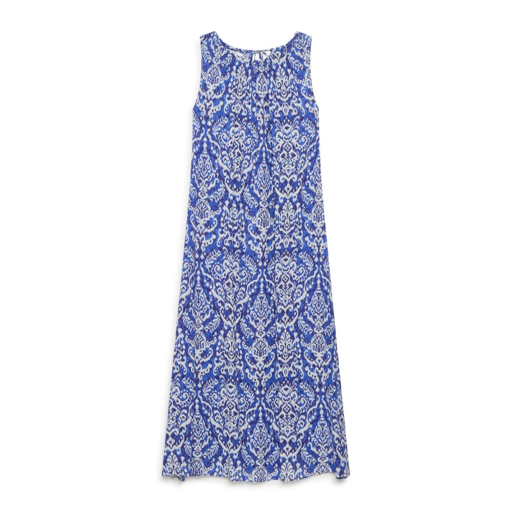 Maliparmi Women's Blue Dreamscape Ikat Dress - Maxi Dresses - M- Dresses